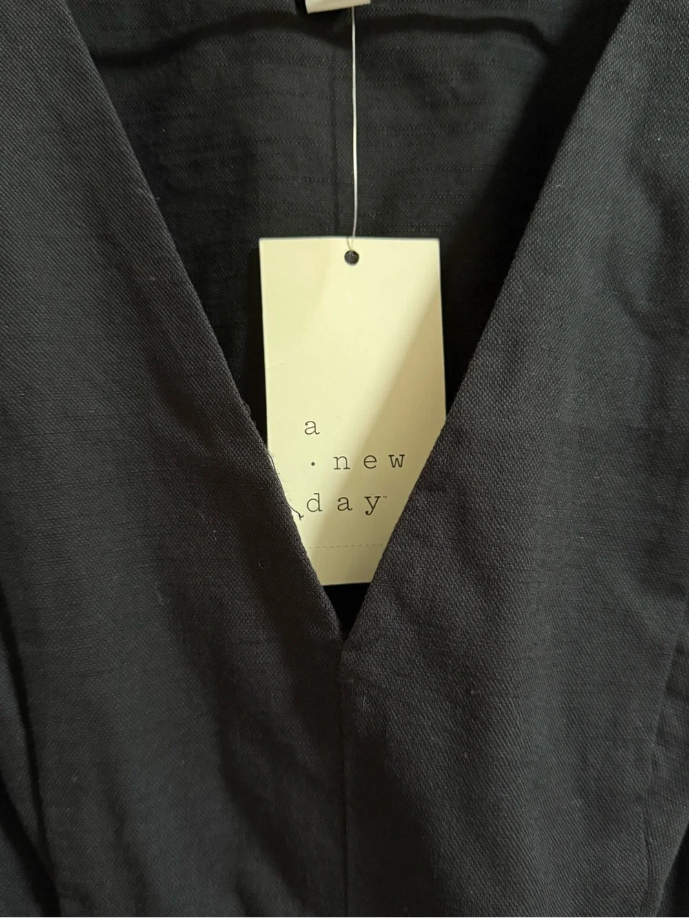 A New Day Classic V-Neck Black Sleeveless Dress - Picture 3 of 8